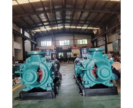 這是兩臺D280-65*2泵帶底帶防爆電機的水泵已裝配完成，今天發(fā)往郴州煤礦，感謝老客戶的支持